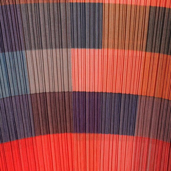 Pleats Please Issey Miyake Archival Multicolour Gradient Squares Jacket, Size XL - Picture 7 of 9